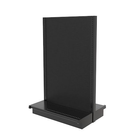 Lozier Gondola Island Display Starter, Black 36W 60H 13D P363T-ST